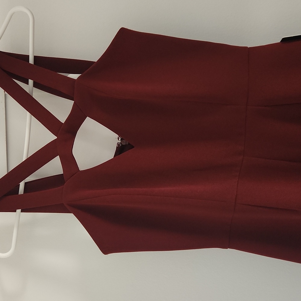 Burgundy jumpsuit